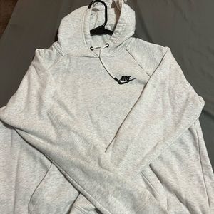White/gray Nike hoodie